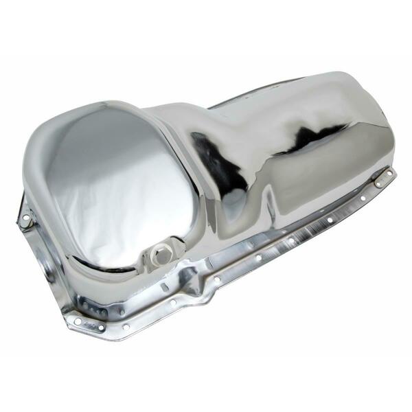 Trans-Dapt 4 qt Oem Style Oil Pan- Oldsmobile 330-455, Chrome 9397